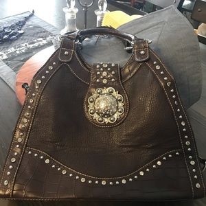Montana West leather studded purse
